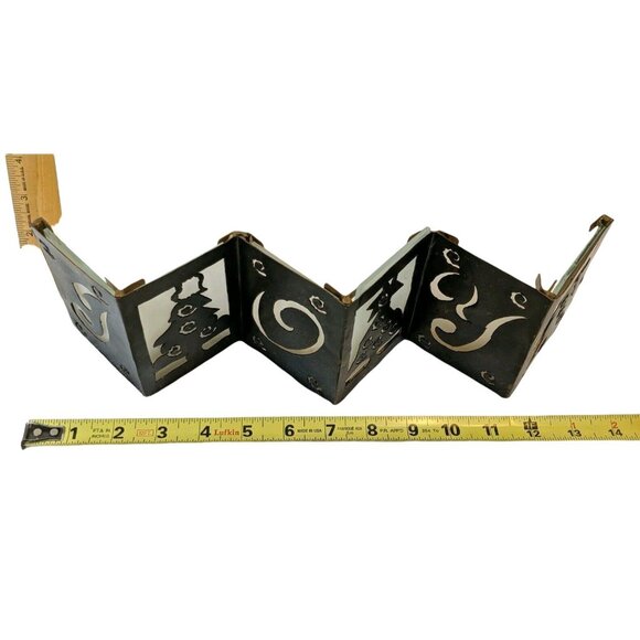 Metal Christmas Tree Joy Tealight Candle Holder 49d - Picture 4 of 9